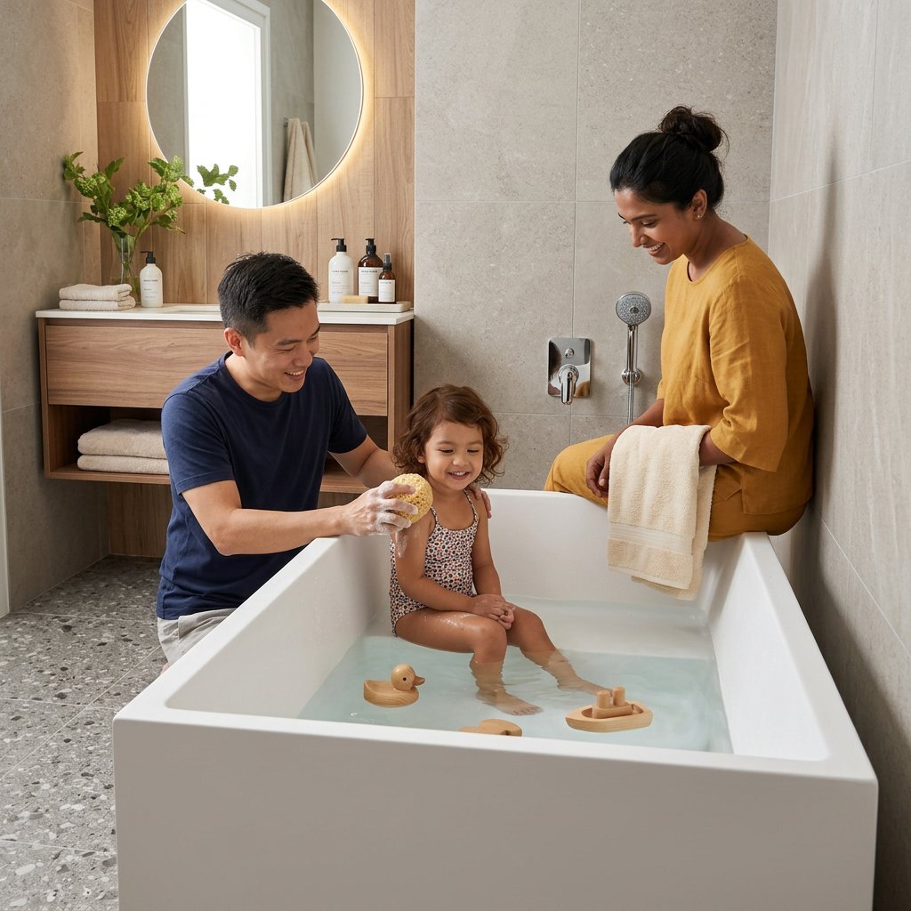 HERA bathtub couple condo lifestyle