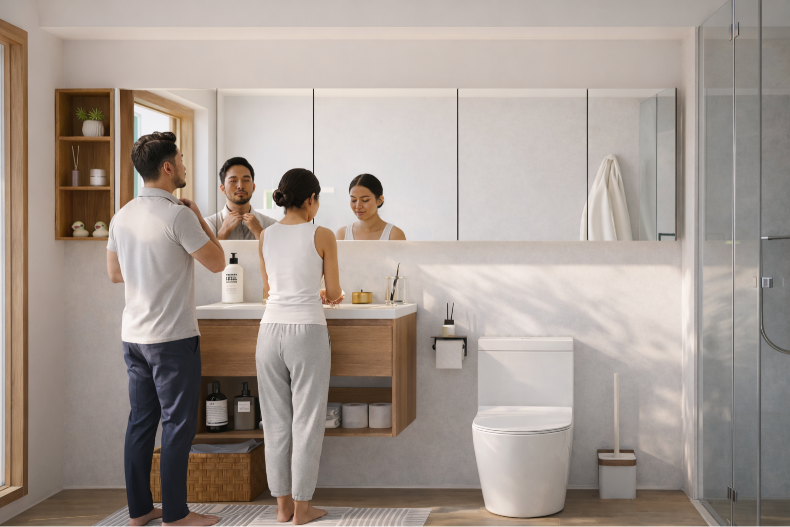 HERA couple bathroom moment